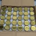 Encheng 1.5 oz Clear Hexagon Jars,Small Glass Honey Jars With Lids(golden),Mason Jars For Herbs,Foods,Jams, Liquid,Party Favor,Mini Spice Jars For Storage 30 Pack