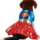 DC Comics Superheroes: Supergirl Pet Costume for For Dogs or Cats by Rubies, Large (L)