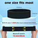 ONUPGO 3 Pack Sweatbands Sports Headbands for Men & Women,Cotton Headband Terry Cloth Sweatband for Tennis,Basketball,Football,Gym,Working Out - Moisture Wicking Elasticity (3 Black/Gray/White)