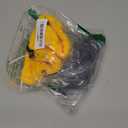 3 Pcs Halloween Costume Accessories Adult,Goggles Glasses/Yellow Beanie/Gloves for Men Women Cosplay Party Set