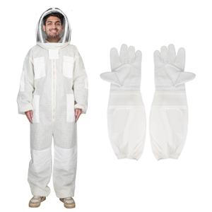 3Layer Suit for Bee,Ultra Ventilated Breathable Cotton,Full Bee Suit Equipped with Sheepskin Gloves,Comfortable with Maximum Protection,Commercial & Beginner Beekeepers's Choice(XL) 3Layer Suit for Bee,Ultra Ventilated Breathable Cotton,Full Bee Suit Equipped with Sheepskin Gloves,Comfortable with Maximum Protection,Commercial & Beginner Beekeepers's Choice(XL)