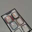 anotch 8 Pack Case for Apple Watch Series 7 45MM with Screen Protector, Hard PC Bumper and Ultra Thin Tempered Glass 2 in 1 Face Cover Anti Scratch Replacement Accessories for iwatch Series 7 45 mm