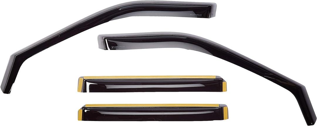 WeatherTech Custom Fit Side Window Deflectors for Ford Explorer - (82565), Front & Rear Set - Dark Tint