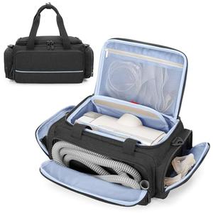 CURMIO CPAP Travel Bag Compatible with ResMed AirSense 11, AirSense 10, AirSense 10 elite, AirStart 10, Portable Carrying Case Compatible with Philips Dreamstation, 3B Medical Luna G3, XT Fit, Black