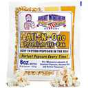 6oz Popcorn Machine Popcorn Packets - All-in-One Movie Theater Style Popcorn Kernels, Salt, and Oil Packs by Great Northern Popcorn, 6 Ounce (Pack of 24)