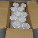 10 Pcs Composite Plastic Flower Vase, White Tall Conic Floral Vases Home Decor Centerpieces, Unbreakable Vase for Decor Living Room