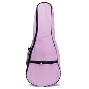 Waterproof Durable Colorful Ukulele Case Bag with Storage (21in, pink)