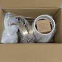 Peel and Stick Wall Sconces, Stick On Wall Sconce Set of 2, Battery Operated Wireless Wall Light, No Drill Adhesive Wall Lamp, Corn Bulb with 10000mAh Rechargeable Battery, Bedroom Wall Decor (Gold)