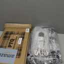 Electric Blanket Wearable Heated Shawl with Hood & Pockets  6 Heat Levels, 4H Auto-Off, Reversible Flannel & Sherpa, Cozy Plaid Heated Throw for Home, Couch, or Gift, 40"x70", Black & Grey