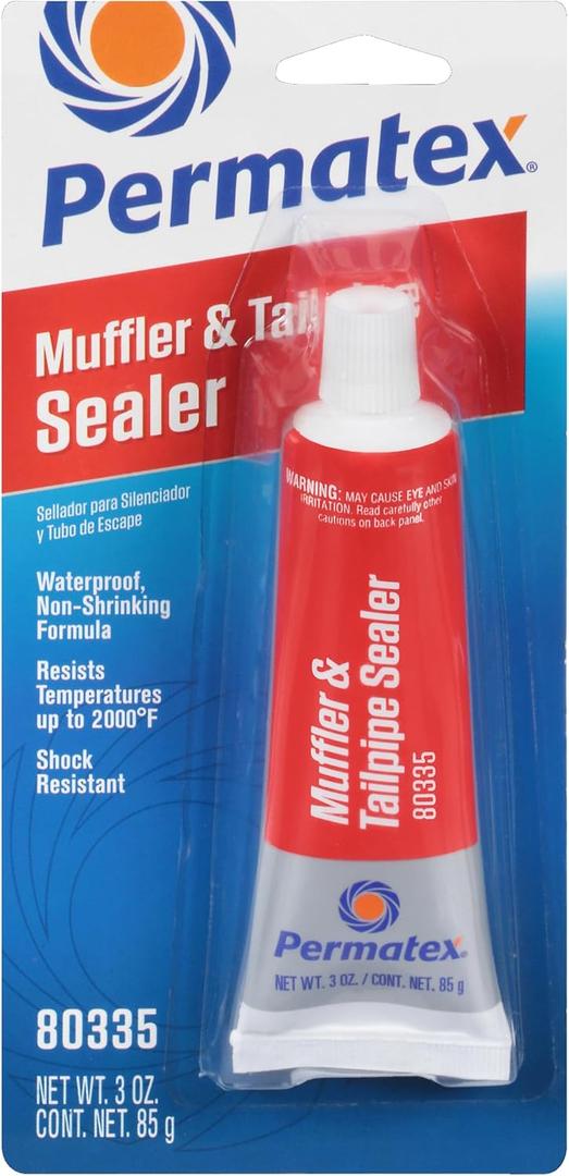 Permatex 80335 Muffler and Tailpipe Sealer, 3 oz., Plastic, 1 Count (Pack of 1)