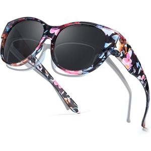 Myiaur Polarized Fit Over Glasses Sunglasses for Women, Trendy Wear Over Glasses UV400 Protection for Driving Outdoor