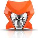 ABCERRSI Dirt Bike LED Headlight,Motorcycle Head Lamp Light Kit Compatible With Motocross Pit Bike Enduro ATV Supermoto 2024 EXC XC SX XCW EXCF SXW SXF 125-500(Orange)
