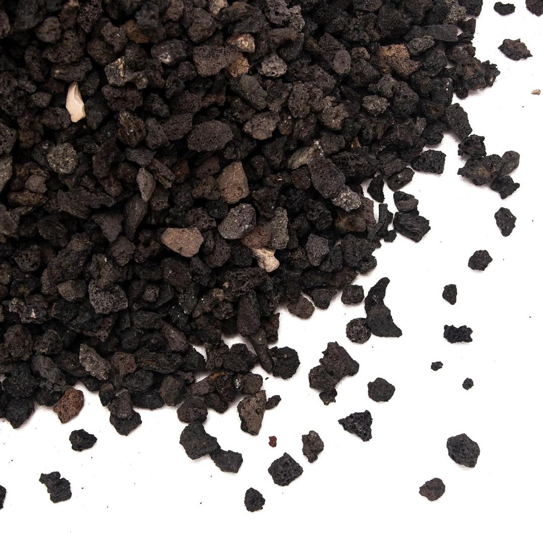 18 Pounds Black Lava Rock Soil Additive for Succulents Cactus, Volcanic Rock Stones for Plants