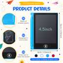 Nezyo 16 Pieces 4.5 Inch Mini LCD Writing Tablet for Kids Electronic Doodle Board Colorful Drawing Tablet Bulk Erasable Writing Pad Reusable Learning Gift for Girls Boys Party Favor(Mix Colors)