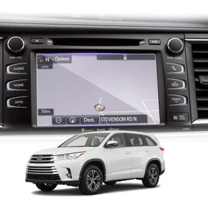 LUWU for 2014-2019 Toyota Highlander Entune Screen Protector 8 Inch 2019 Highlander Infotainment Display Screen Protector Foils Tempered Glass 9H Anti-Glare 2019 Highlander Touchscreen Protective Film 2019 Highlander Accessories