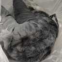 ZonLi Fluffy Body Pillow for Adults, Fuzzy Faux Fur Body Pillow with Shredded Memory Foam, Adjustable Support for Side Sleepers, Pregnancy & Bedding Decor, Gifts, 20 x 54 Inch, Grey