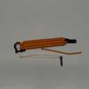 Texas Bushcraft Firecraft Cord Survival Bracelet  Paracord Bracelet with Bow Shackle for Camping and Emergency  3 Extra Strands Include Wax Thread, Tinder, and Fishing Line (M (6-7" wrist), Burnt Orange)