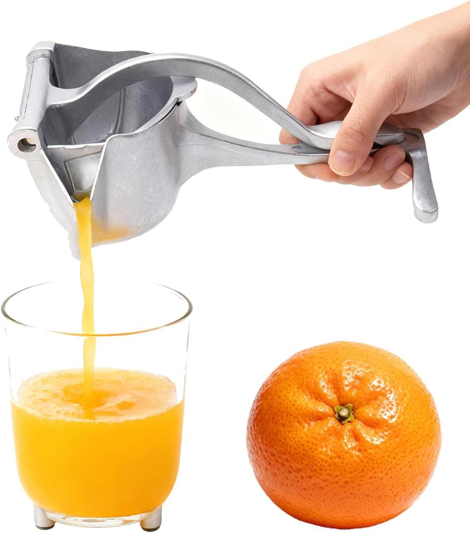 Manual Juicer, Hand Juicer Squeezer, Lemon Squeezer, Fresh Fruit Juice Extractor, Ergonomic Grip & Easy To Clean  Ideal For Fruits (Orange, Pomegranate, Lime, Grapefruit) | Home Kitchen Must-Have