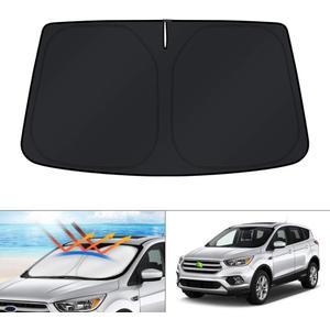 KUST Windshield Sun Shade for 2013 2014 2015 2016 2017 2018 2019 Ford Escape Accessories Sunshade Foldable Window Sun Protector Block UV Rays Keep Car Cooler