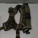 Heavy-Duty Tactical Dog Harness for Large Dogs, No Pull Adjustable Reflective Pet Vest with Molle System, K9 Military-Grade Control for Service Training, Outdoor & 10+ Breeds, Green Camo, Large (L: Neck: 19-25'', Chest: 27-35'')