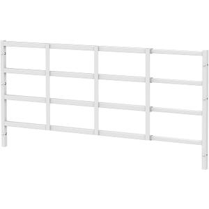 Fixed Window Safety Guard for Children Child Kids 19”x 54” Adjustable Width Prevents Accidental Falls, Non-Egress, Tamper Resistant Screws Included, White, Single Pack