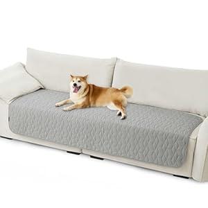 Bedsure 100% Waterproof Couch Cover for Dogs Washable - Non Slip Waterproof Dog Blanket for Couch Sofa, Lightweight Furniture Protector Durable for Pet Cat Puppy with Non-Slip Bottom, Blue, 30x70IN