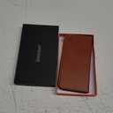 SHIELDON Wallet Case for iPhone 16 Pro 6.3" 2024, Genuine Leather Folio Magnetic Closure RFID Blocking Card Holder Kickstand Full Protection Phone Case Compatible with iPhone 16 Pro - Retro Brown