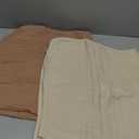 Yoofoss Hooded Baby Towels for Newborn 2 Pack 100% Muslin Organic Cotton Baby Bath Towel with Hood for Babies, Infant, Toddler and Kids, 32x32Inch, Soft and Absorbent Newborn Essential, Beige&Coffee