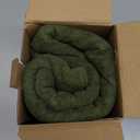 Kevin Textile Spring Waterproof Decorative Pillow Covers Moss Green 12x20 Inch Pack of 2 Soft Boucle Textured Lumbars Cushions Elegant Accent Pillows for Couch Sofa Chair Bed Indoor Outdoor