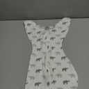 Amazing Baby Transitional Swaddle Sack with Arms Up Half-Length Sleeves and Mitten Cuffs, Small, 0-3 months, 6-14 lbs, Tiny Elephants, Sterling (Arms Up Swaddle, Transition Swaddle Sleep Sack), S