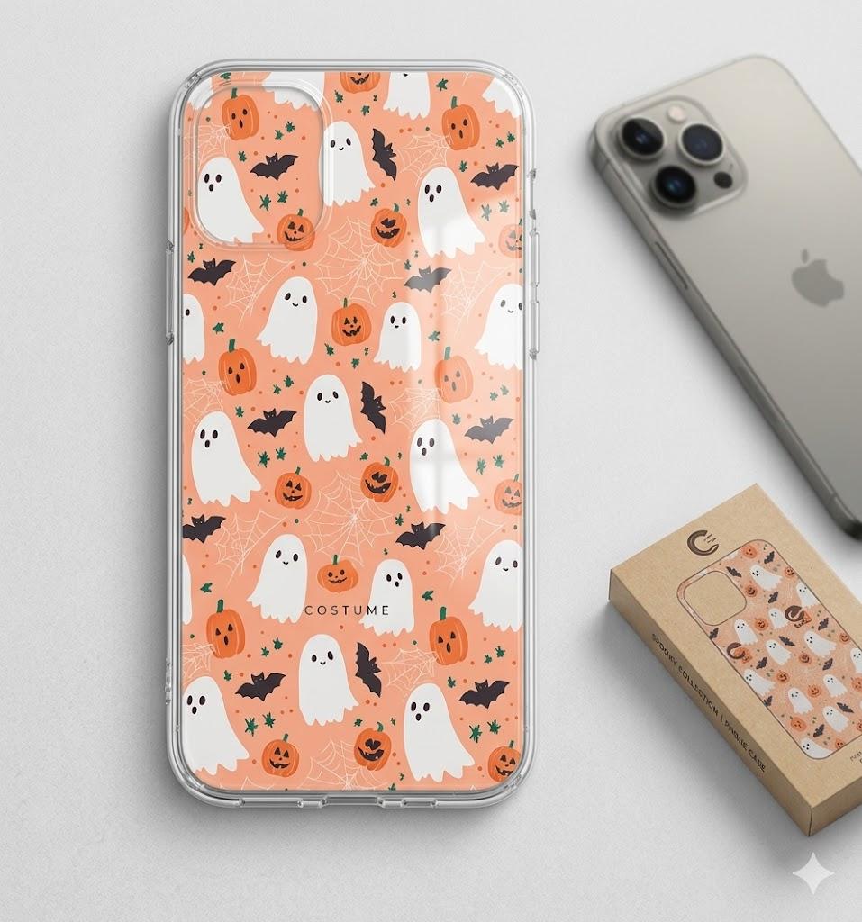 Cute Halloweem Phone Case Compatible with iPhone 17