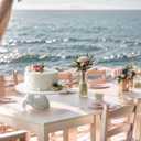 12-Inch Porcelain Cake Stand for Wedding, Round Dessert Stand with Cake Spatula, White Rabbit Cupcake Stand for Wedding,Party