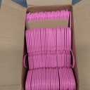 Sharpty Kids Plastic Hangers, Children's Hangers for Baby, Toddler, and Child Clothes - Everyday Standard Use - Ideal for Boys and Girls Closet, Clothing, Pants, Coats, and More - Pink, 60 Pack
