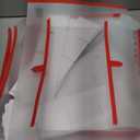 ZOBER Christmas Ornament Storage Box - Stores 128 Ornaments W/ 2 Sided Zipper - Flexible Plastic Christmas Ornament Storage Containers - 3 Inch Cube Compartments - Red