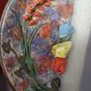 Pure Handmade Ceramic Cup and Saucer Set Artisanal Craftsmanship Collectable Tea cups and Saucers 6oz (Rose-A)