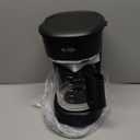 Mr. Coffee Black Coffee Maker, 12 Cups, with Auto Pause and Glass Carafe, Perfect for Home and Office Use