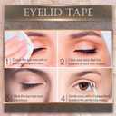 Eye Charm Magic Slim Double Eyelid Tape – Invisible Adhesive Strips for Hooded Monolid Correction – Authentic K-Beauty Tech