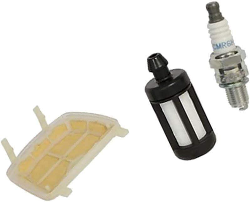 Air Filter Service Fuel Filter and Spark plug Kit Lawn Mower Replacement Parts Set fit for Stihl MS171, MS181 and MS211 Chainsaw Models