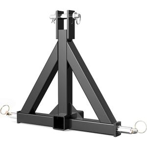 YITAMOTOR 3 Point Trailer Hitch with 2" Receiver for Category 1, 3 Pt Tractor Quick Hitch Drawbar Adapter for Kubota, John Deere, BX, LM25H, WLM Tractor, NorTrac, Yanmar, Kioti, Cat (Black)