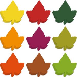 Geyee 108 Pcs Fall Leaf Cutouts for Bulletin Board Thanksgiving Classroom Paper Leaves Cutouts Die Cuts Decoration for DIY Projects Autumn Craft School Party Decor(Fall Maple)