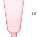 Hedume 70 Pack Pink Champagne Flutes, 5oz Disposable Plastic Wine Glasses, 2-Piece Disposable Champagne Glasses for Celebration, Wedding, Party, Valentine's Day, Mother's Day