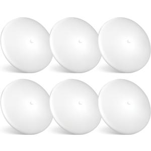 PARMIDA (Pack of 6) LED RV Dome Ceiling Lights 5CCT, On/Off Switch, Dimmable, Surface Mount Interior Puck Light, Slim Motorhome, Trailer, Camper Lighting, 5W, 27/3/35/4/5/6K, Damp Location, 4.5 Inch