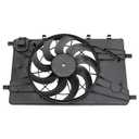 Engine Radiator Cooling Fan Assembly Replacement for Chevy Cruze 2011-2016 Replacement for Buick Verano 2012-2017 Radiator AC Condenser Cooling Fan Replace 13360890 13372154 13289627 13427161 13427160