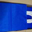 Mlyta 100 Pack 8x4.75x10 Inch Medium Royal Blue Kraft Paper Gift Bags with Handles Bulk for Goodie, Party Favor Brithday Grocery Shopping Business Wedding Retail Craft Treat To Go, Merchandise Sacks