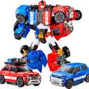 New TOBOT, TOBOT Twins, Youngtoys Transforming Collectible Vehicle to Robot, Heroes Animation Character Toys for Kids 4 and up Transform Toys Cars, Large Size Integration 10-inch
