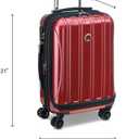 DELSEY PARIS Helium Aero Hardside Expandable Luggage with Spinner Wheels, Titanium, Carry-On 19 Inch