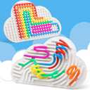 Double-Sided Sensory Activity Board Fidget Toys for Kids Adults, Quiet Silicone ADHD Calming Autism Toy for Car Ride Airplane Travel, Birthday Gifts for 3 4 5 6 7 8 Years Old Boys Girls Toddlers