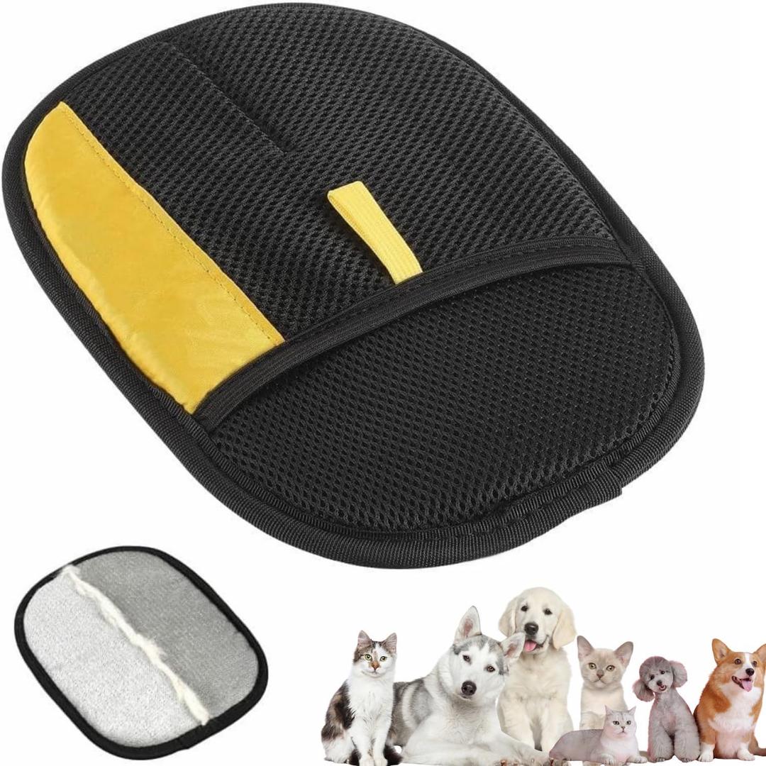 NTurabov Pet Hair Removal Glove for Cats and Dogs,Premium Upgraded Reusable Electrostatic Pet Hair Gloves, Brush Pet Hair Remover Tool for Clothing, Laundry, Couch, Carpet, Car Seat