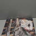 4 Pack Halloween Door Cover, Scary Front Door Banner Covering Decorations, Fabric Door Hanging Banner Decor Indoor Outdoor Halloween Party Supplies 72.8x35.4 Inch (Brownn)