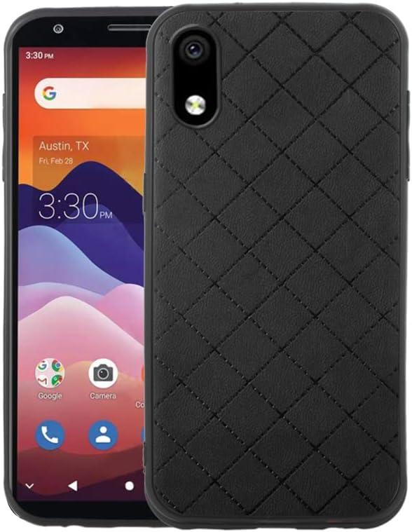 ELISORLI Compatible with ZTE Avid 579 Z5156CC case Rugged Thin Slim Cell Accessories Anti-Slip Fit Rubber TPU Mobile Phone Protection Silicone Bumper Cover for ZTE Blade A3 2020/A3 Joy Women Men Black